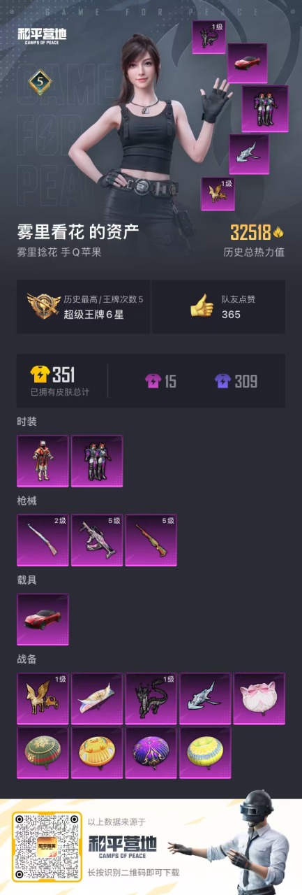 HPQM3256262和平精英账号详情图16 HPQM3256262和平精英账号详情图16