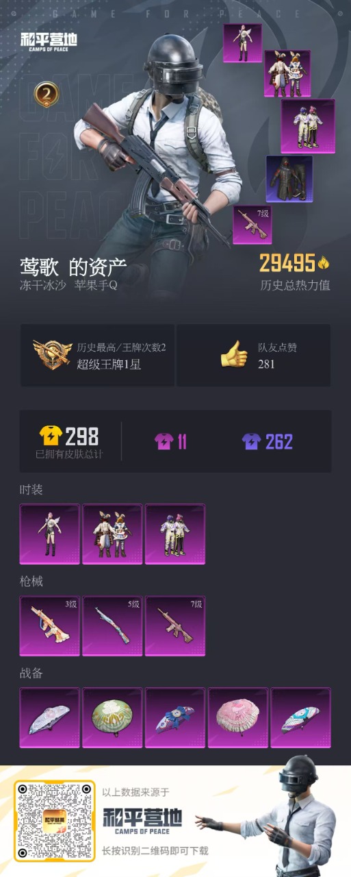 HPQM3261561和平精英账号详情图4 HPQM3261561和平精英账号详情图4