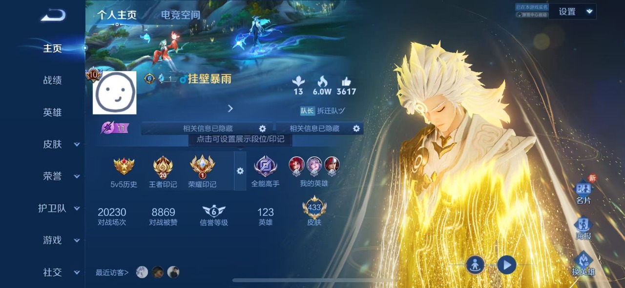 WZQM3160169王者荣耀账号详情图2 WZQM3160169王者荣耀账号详情图2