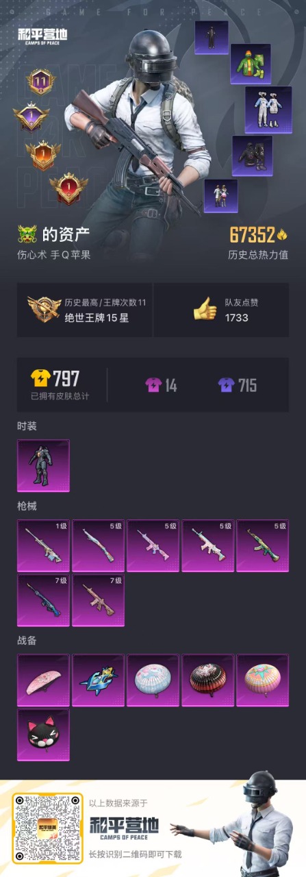HPQM3245705和平精英账号详情图4 HPQM3245705和平精英账号详情图4