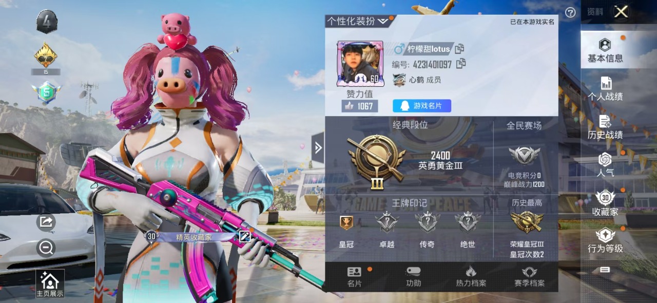 HPQM3258087和平精英账号详情图15 HPQM3258087和平精英账号详情图15