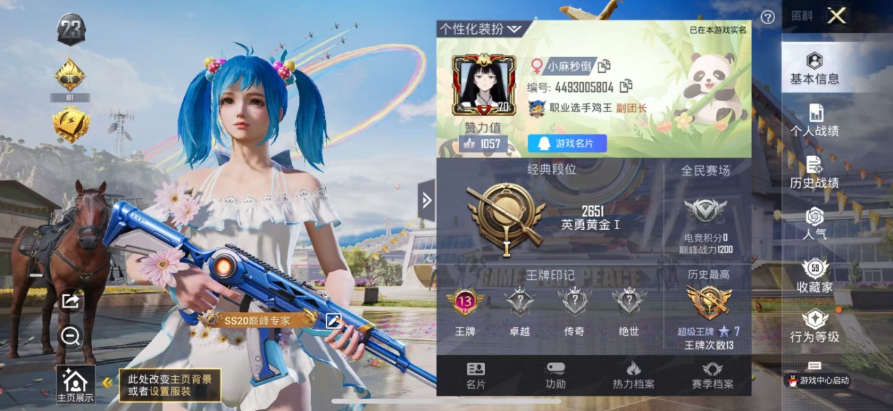 HPQM3245442和平精英账号详情图3 HPQM3245442和平精英账号详情图3
