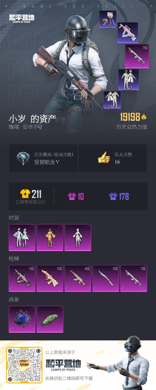 HPQM3243874和平精英账号详情图2 HPQM3243874和平精英账号详情图2