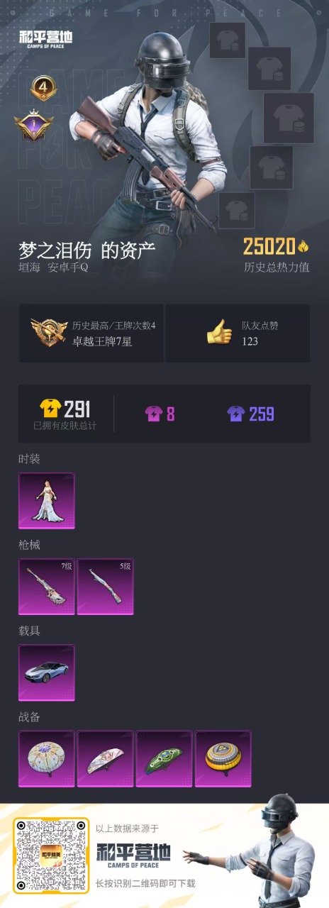 HPQM3256437和平精英账号详情图2 HPQM3256437和平精英账号详情图2
