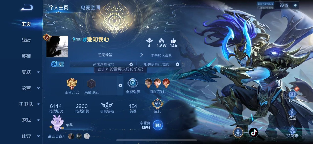WZQM3160823王者荣耀账号详情图7 WZQM3160823王者荣耀账号详情图7