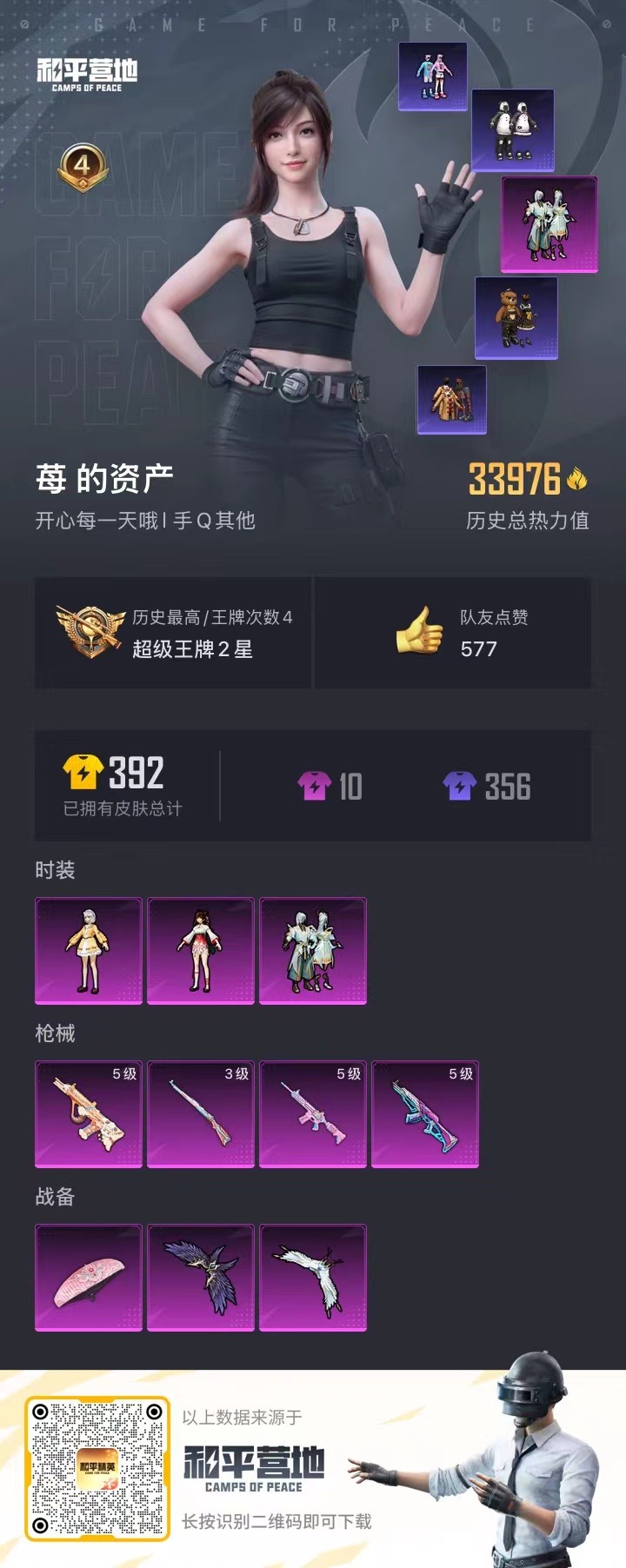 HPQM3259578和平精英账号详情图4 HPQM3259578和平精英账号详情图4