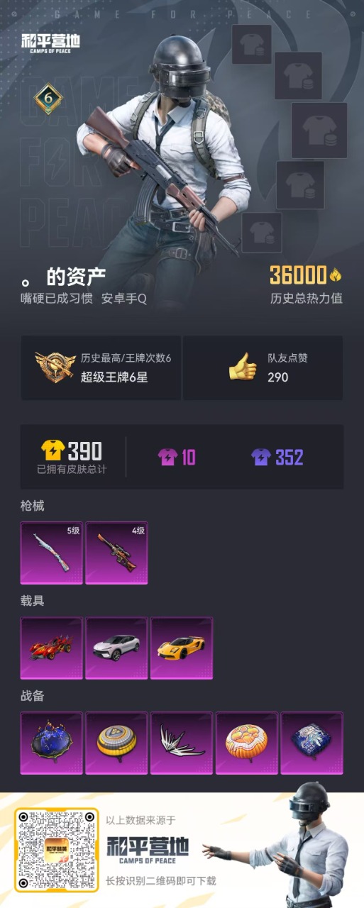 HPQM3259576和平精英账号详情图24 HPQM3259576和平精英账号详情图24