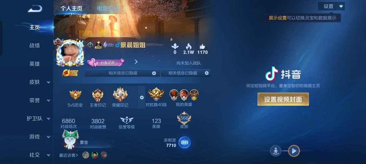 WZQM3160735王者荣耀账号详情图21 WZQM3160735王者荣耀账号详情图21