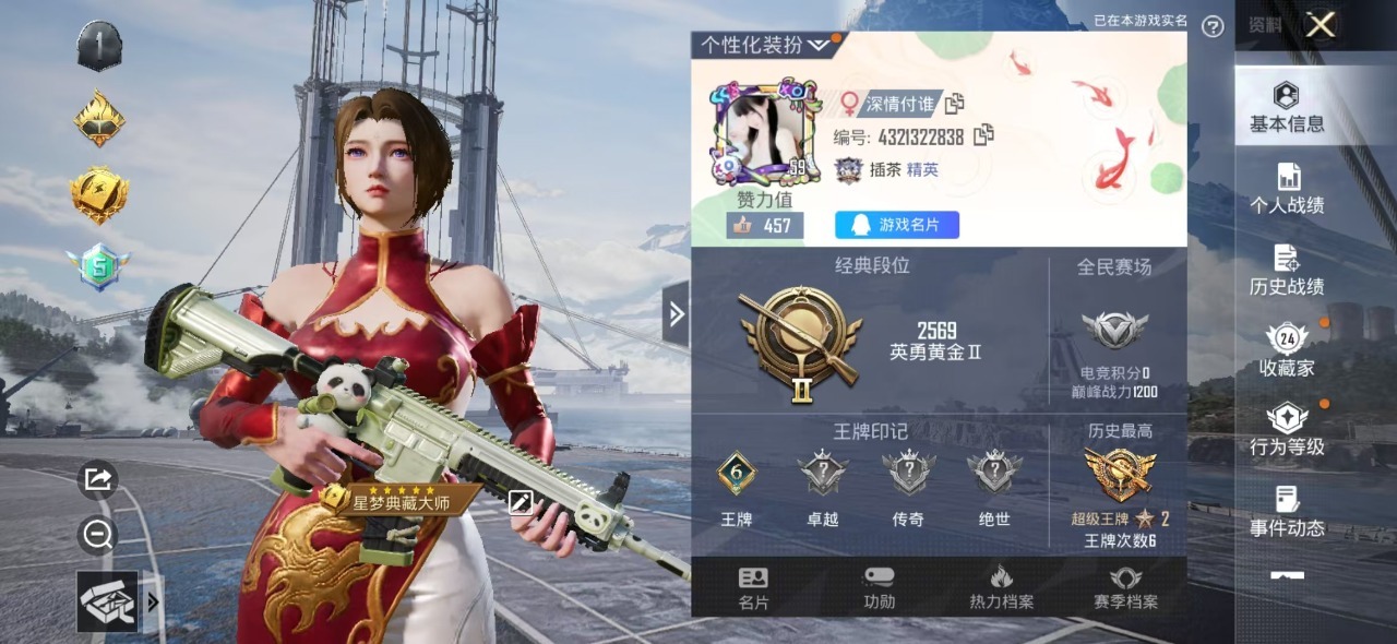 [9082280]1粉装 1特效枪 0载具 可二次 可修改实名 时装数：216 枪械数：51 战备数：0 热门装扮：炙焰牛王 稀有枪皮：SLR暗夜玫瑰 四级特效枪：四级SLR-暗夜玫瑰 紫色装扮：竞