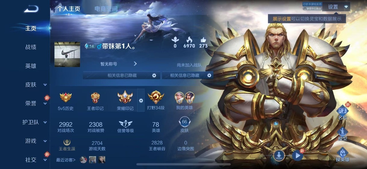 WZQM3150329王者荣耀账号详情图3 WZQM3150329王者荣耀账号详情图3