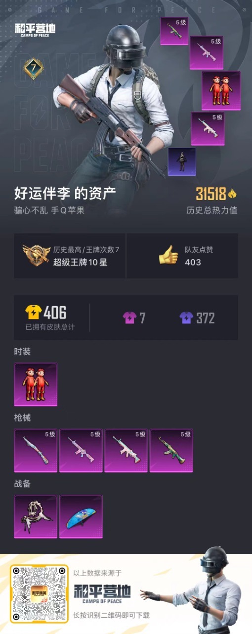 HPQM3245956和平精英账号详情图8 HPQM3245956和平精英账号详情图8