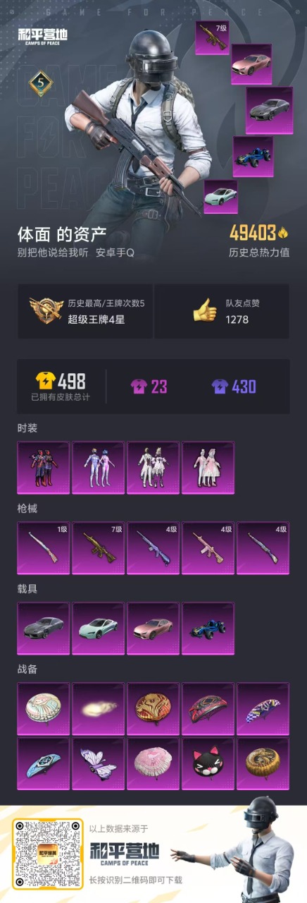 HPQM3248623和平精英账号详情图3 HPQM3248623和平精英账号详情图3