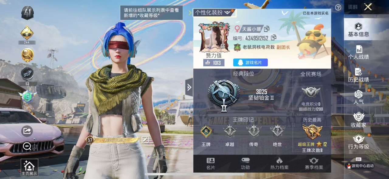 HPQM3248621和平精英账号详情图3 HPQM3248621和平精英账号详情图3
