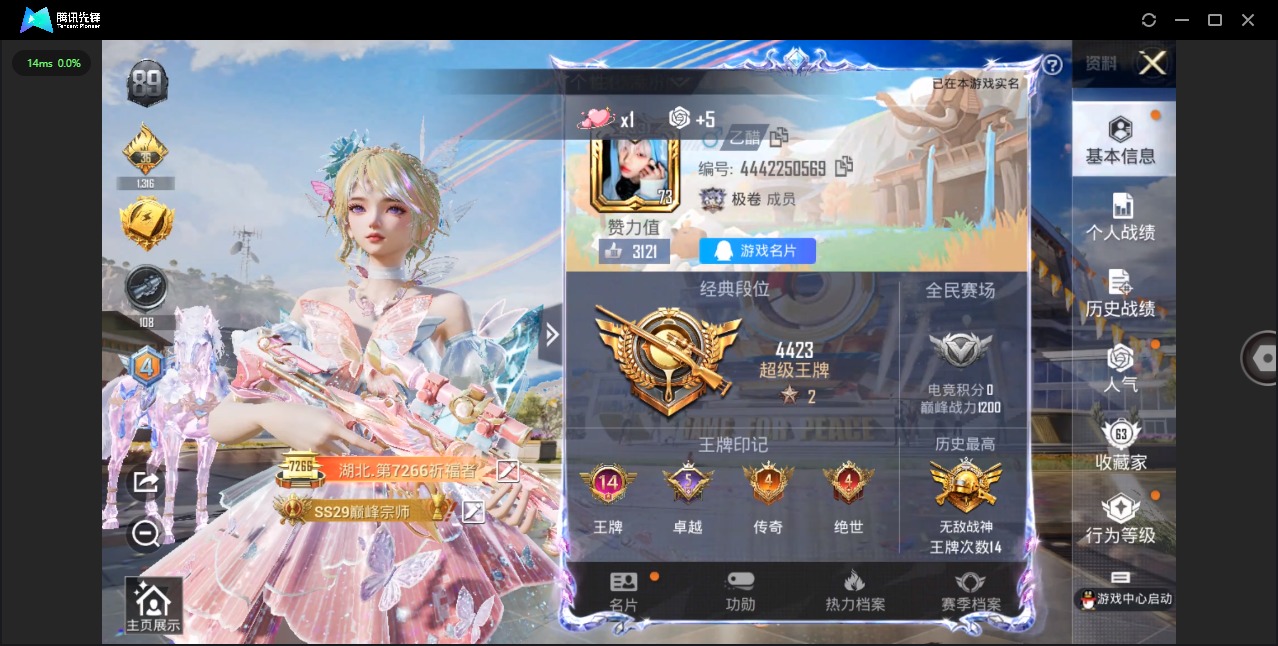 HPQM3252327和平精英账号详情图3 HPQM3252327和平精英账号详情图3
