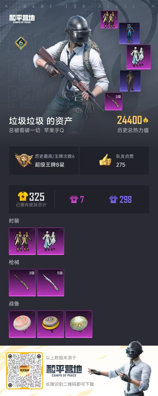 HPQM3257164和平精英账号详情图3