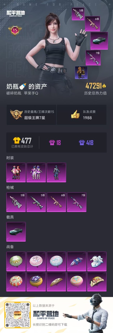 HPQM3244847和平精英账号详情图3 HPQM3244847和平精英账号详情图3