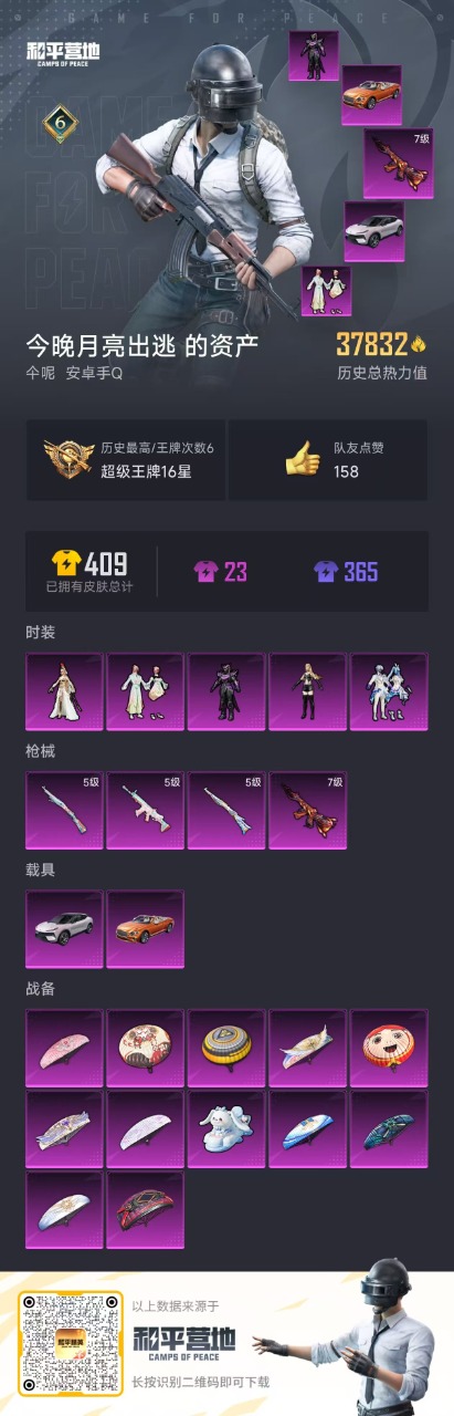 HPQM3257155和平精英账号详情图3 HPQM3257155和平精英账号详情图3