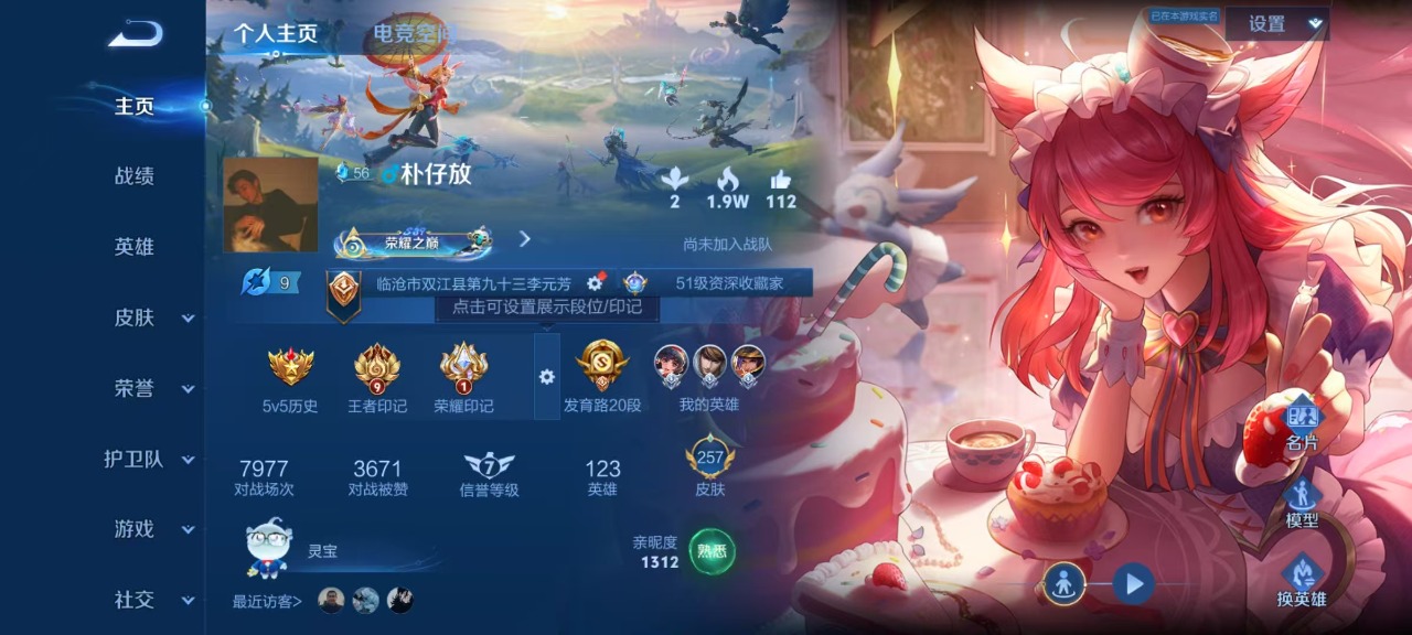 王者荣耀账号安卓QQ3英雄 257皮肤 可修改实名 传说皮：金乌负日,黄金天蝎座,铠冥王哈迪斯,黄金狮子座,黄金射手座,