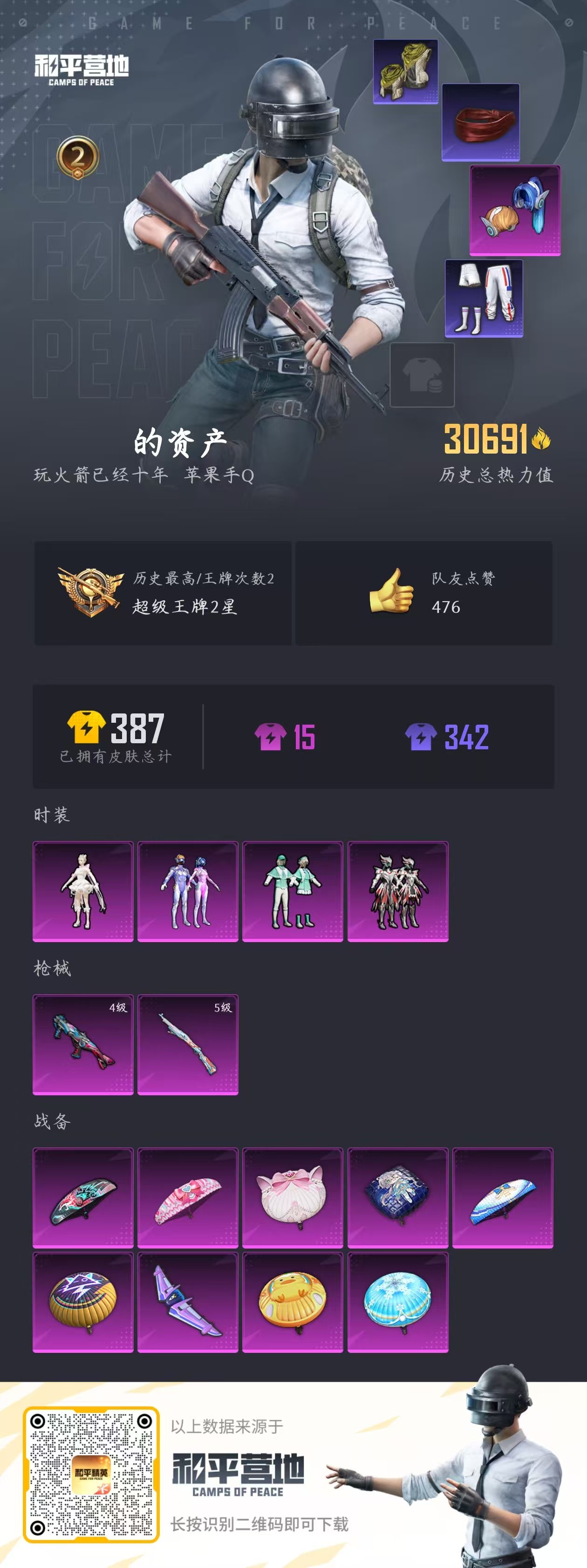 HPQM3256527和平精英账号详情图3 HPQM3256527和平精英账号详情图3