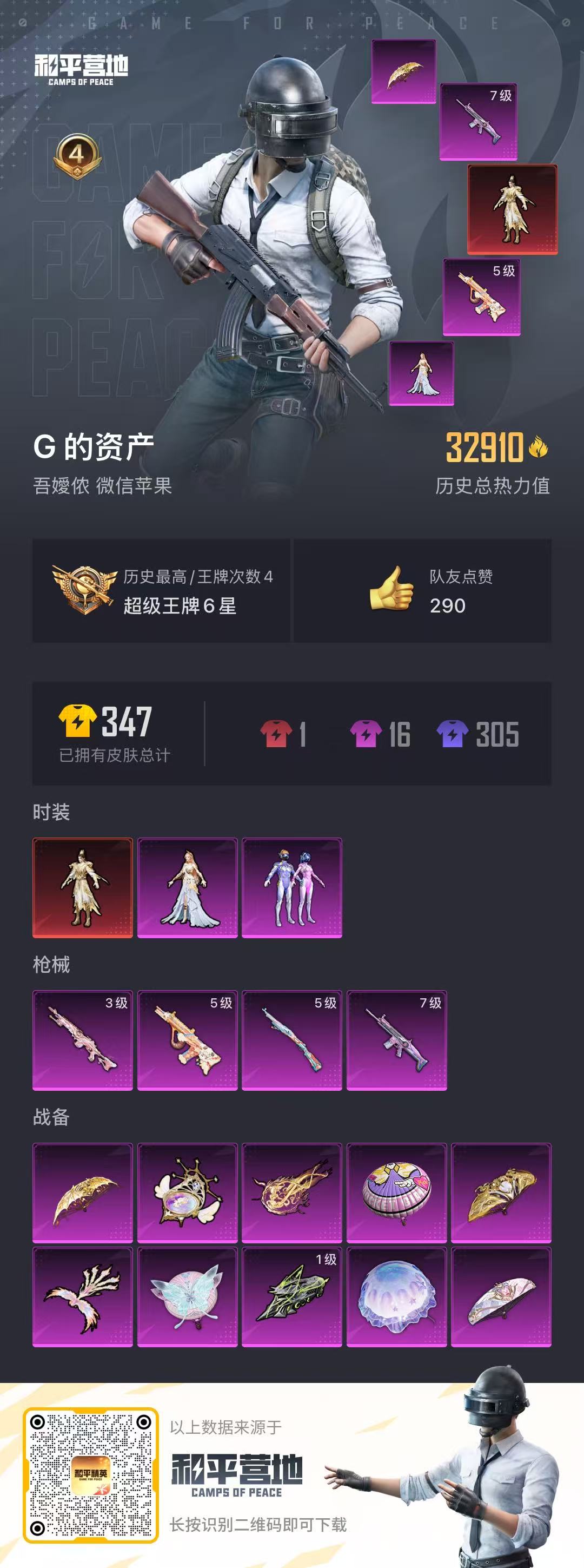 HPQM3253545和平精英账号详情图2 HPQM3253545和平精英账号详情图2