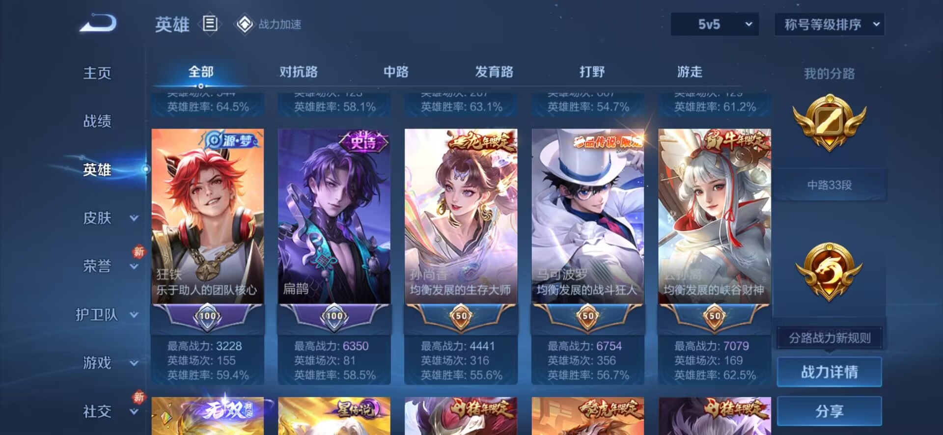 WZQM3153052王者荣耀账号详情图5 WZQM3153052王者荣耀账号详情图5