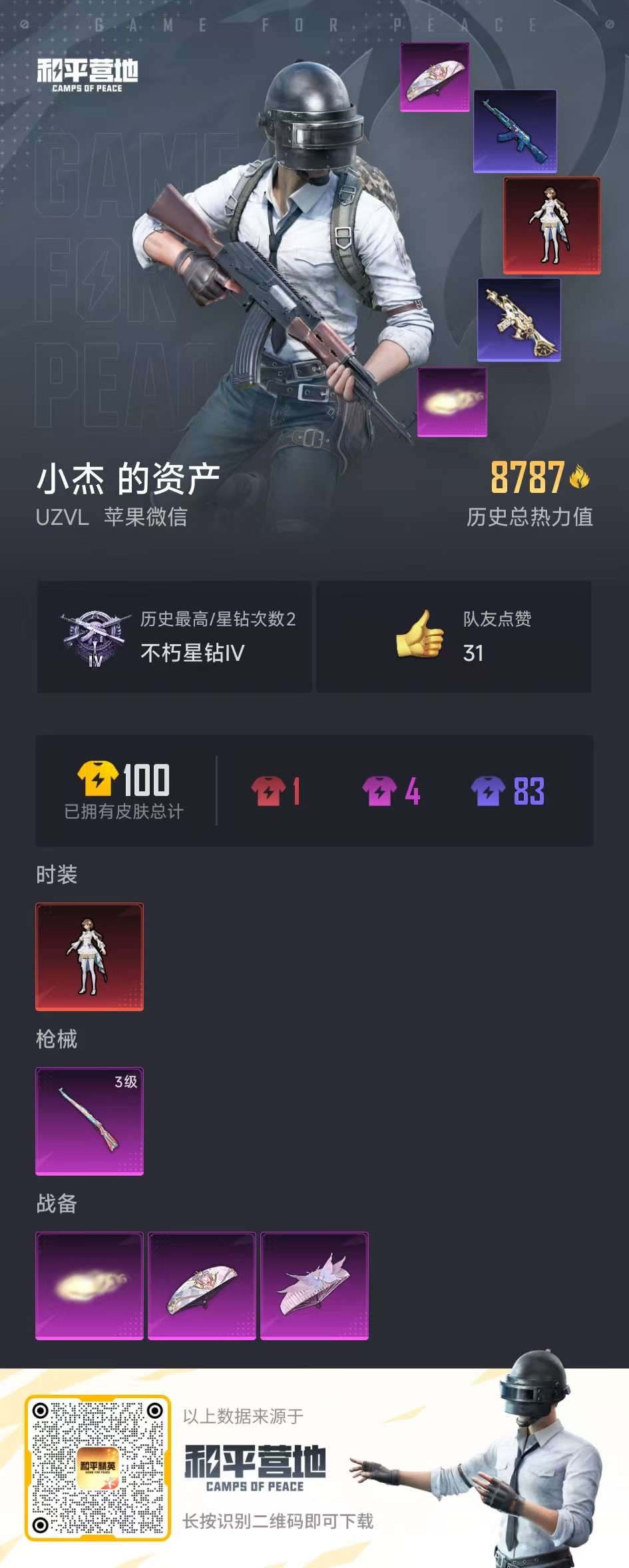 HPQM3259555和平精英账号详情图14 HPQM3259555和平精英账号详情图14