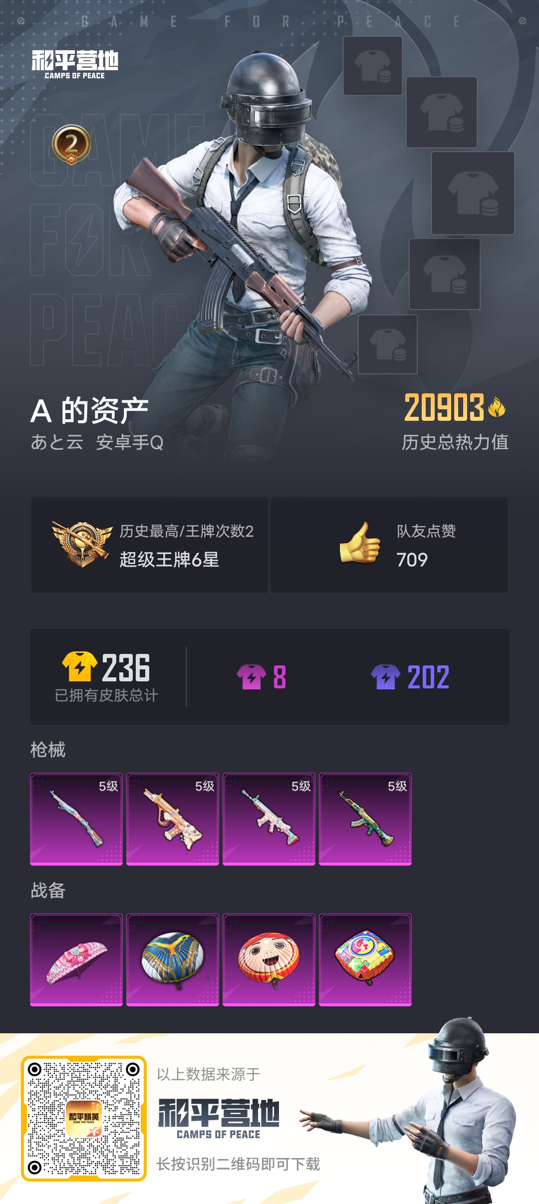 HPQM3249728和平精英账号详情图2 HPQM3249728和平精英账号详情图2