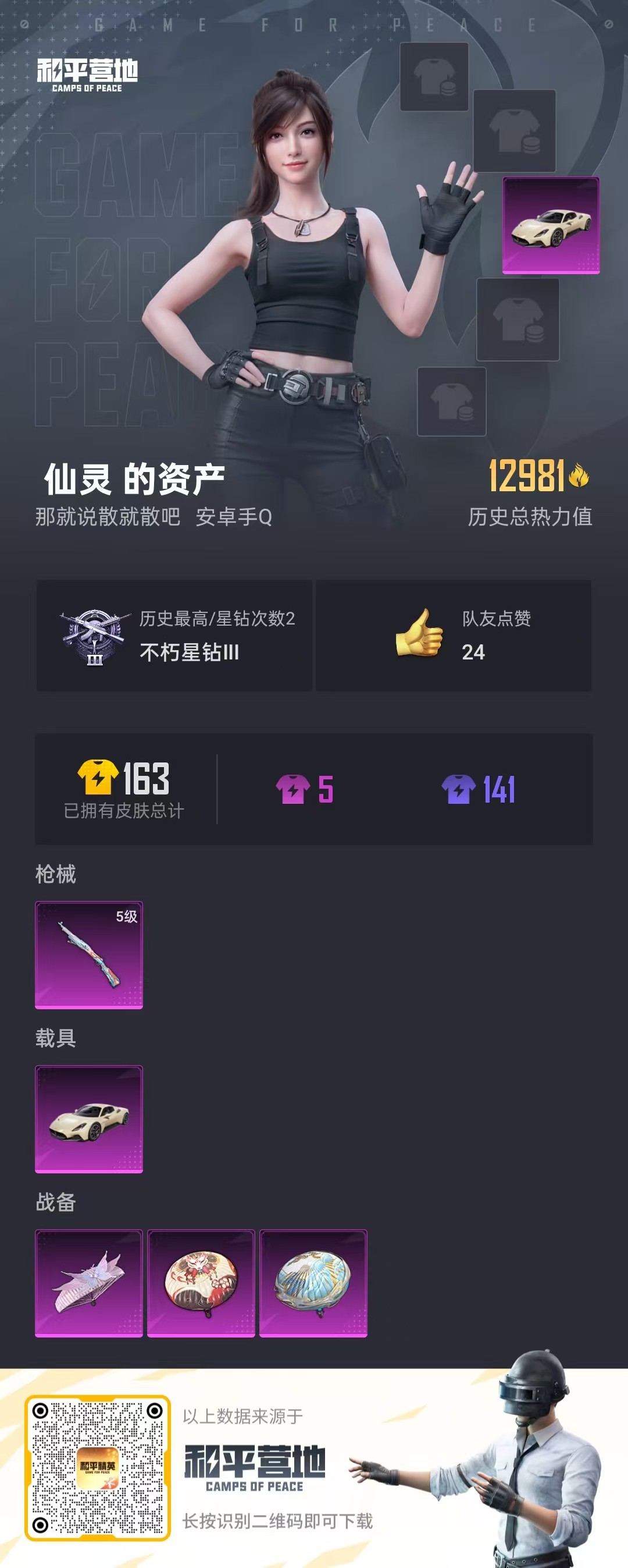 HPQM3250189和平精英账号详情图2 HPQM3250189和平精英账号详情图2