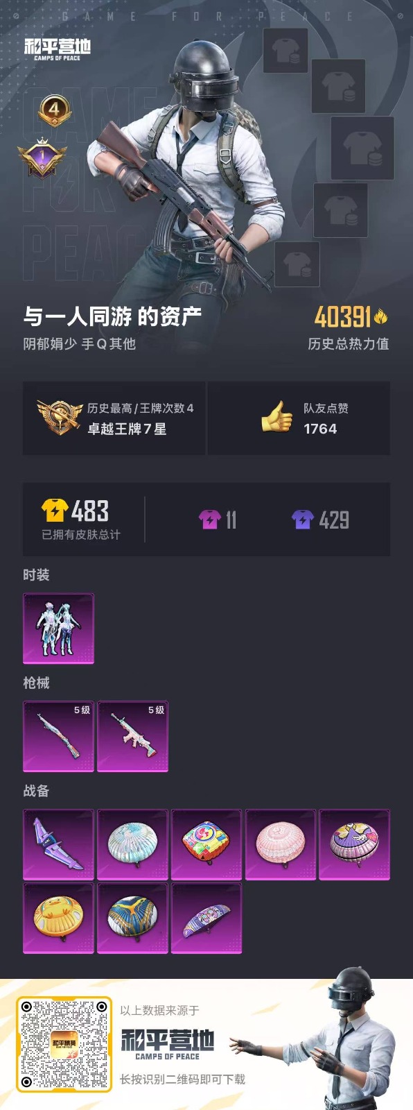 HPQM3260388和平精英账号详情图4 HPQM3260388和平精英账号详情图4