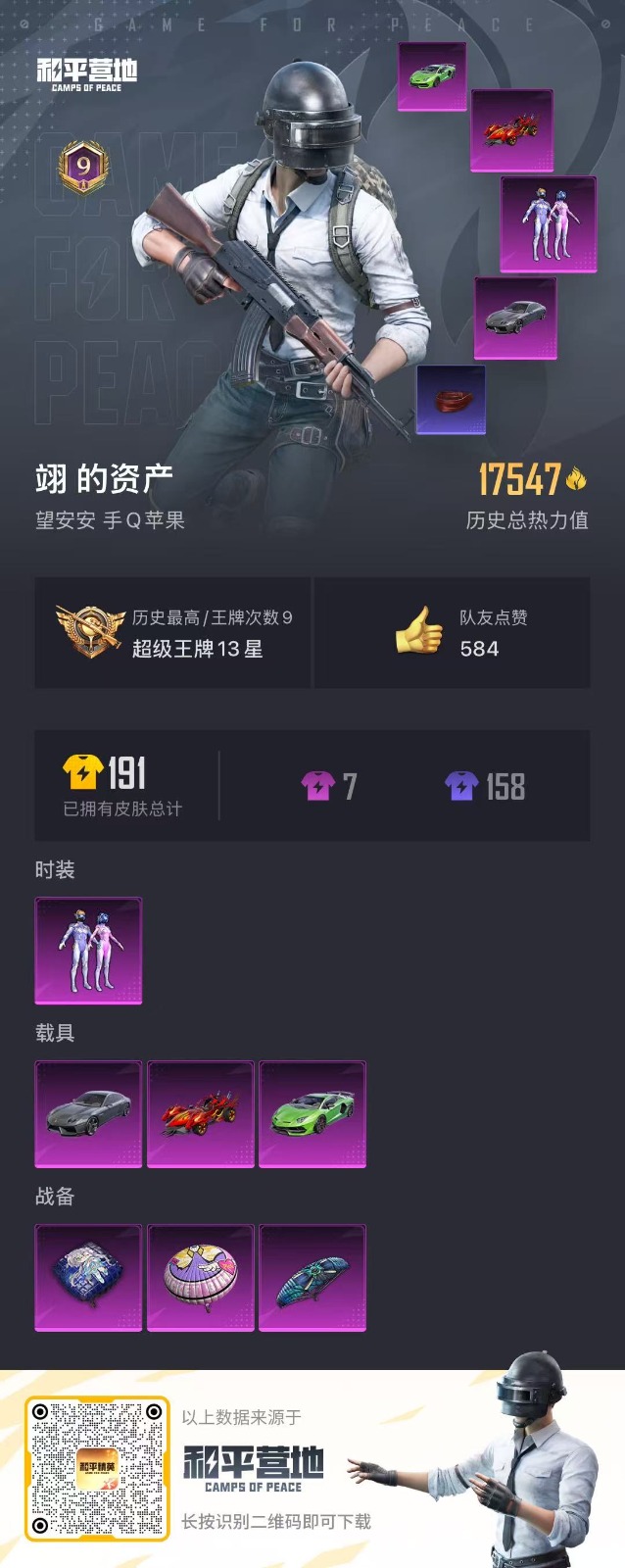HPQM3258425和平精英账号详情图2