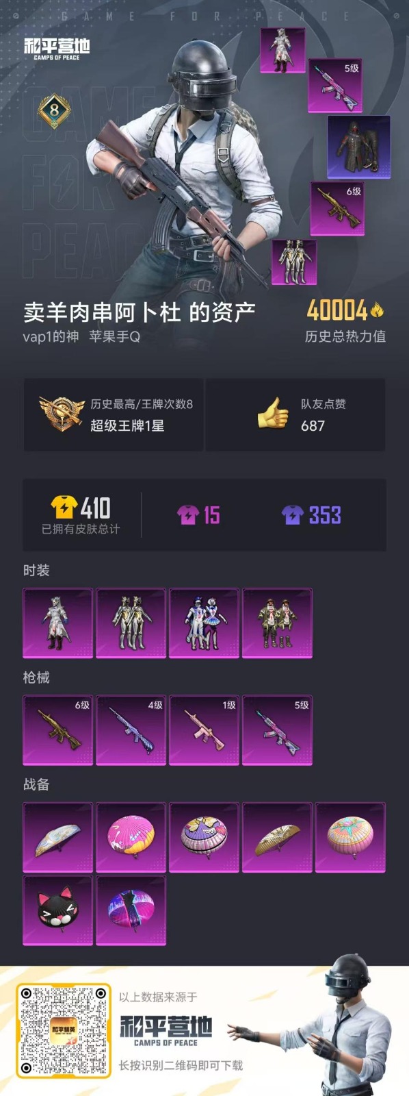 HPQM3258372和平精英账号详情图10 HPQM3258372和平精英账号详情图10