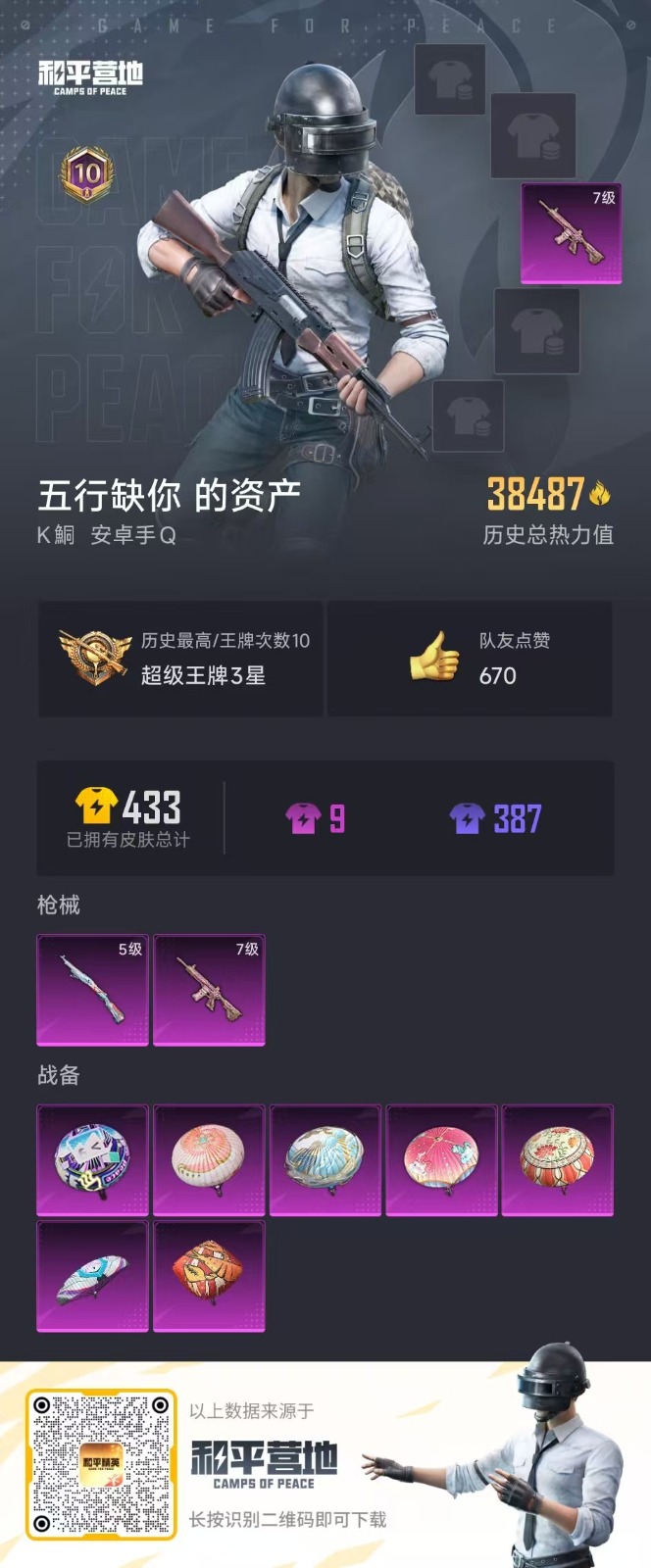 HPQM3258296和平精英账号详情图28 HPQM3258296和平精英账号详情图28