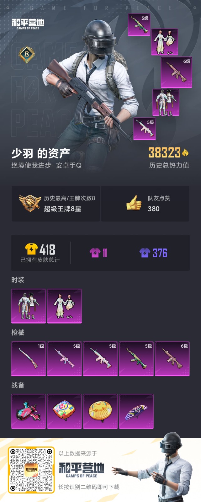 HPQM3261931和平精英账号详情图2 HPQM3261931和平精英账号详情图2
