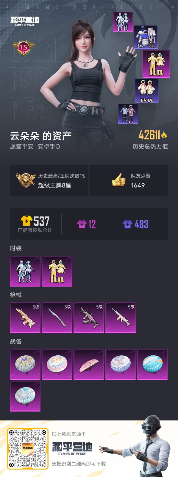 HPQM3257815和平精英账号详情图2 HPQM3257815和平精英账号详情图2