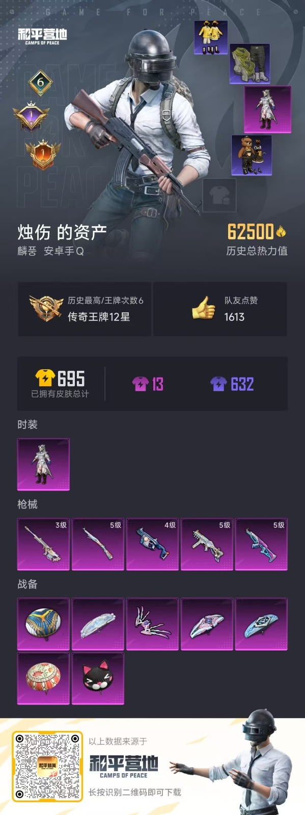 HPQM3262978和平精英账号详情图13 HPQM3262978和平精英账号详情图13