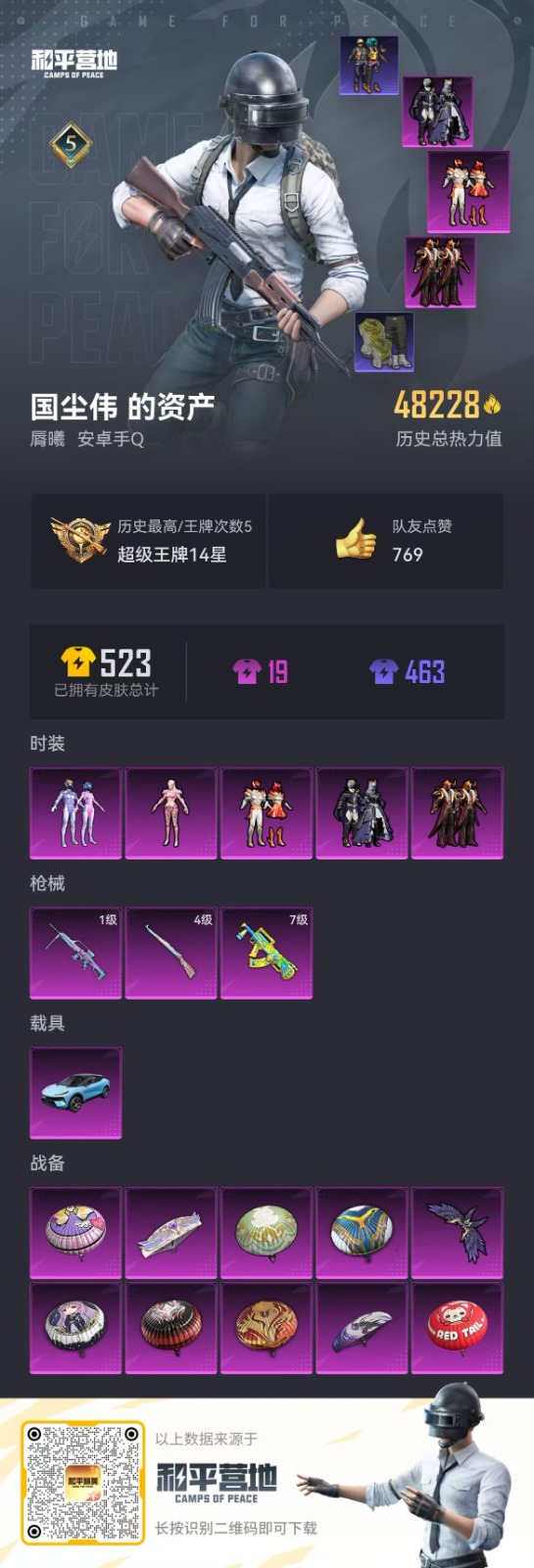 HPQM3257712和平精英账号详情图19 HPQM3257712和平精英账号详情图19