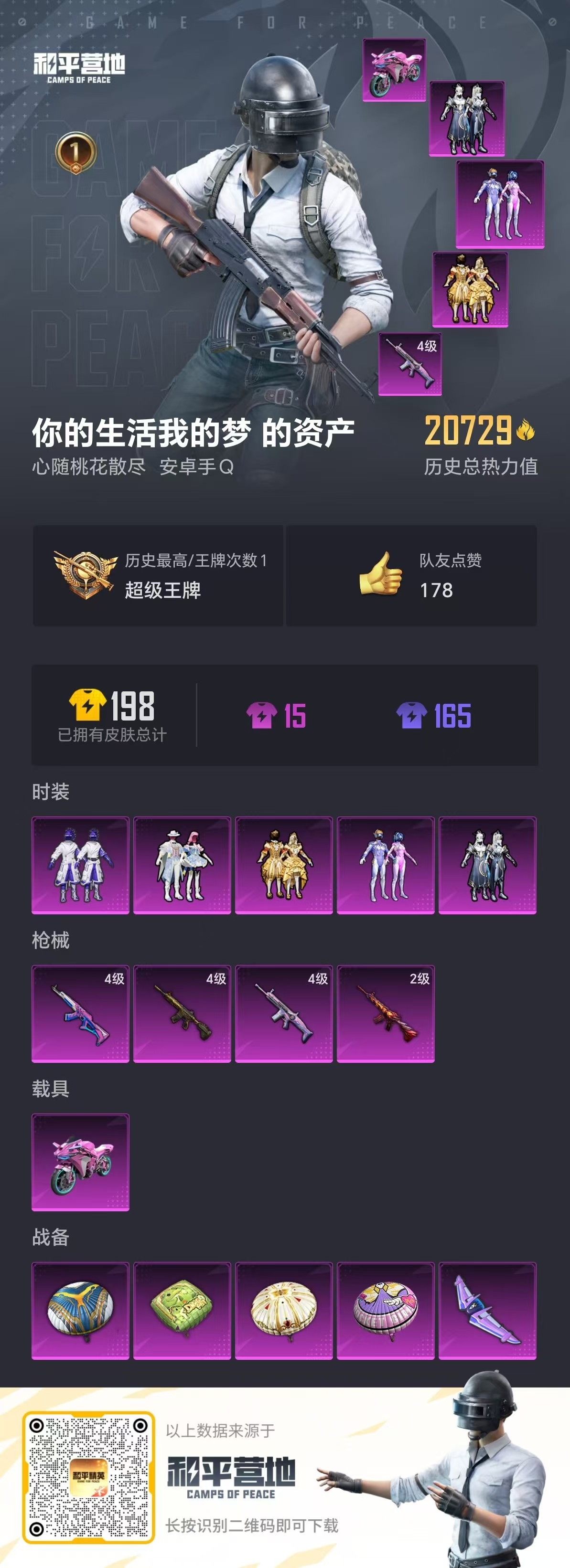 HPQM3259043和平精英账号详情图3 HPQM3259043和平精英账号详情图3