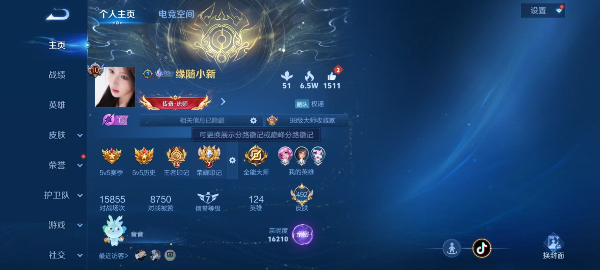 WZQM3164454王者荣耀账号详情图13 WZQM3164454王者荣耀账号详情图13