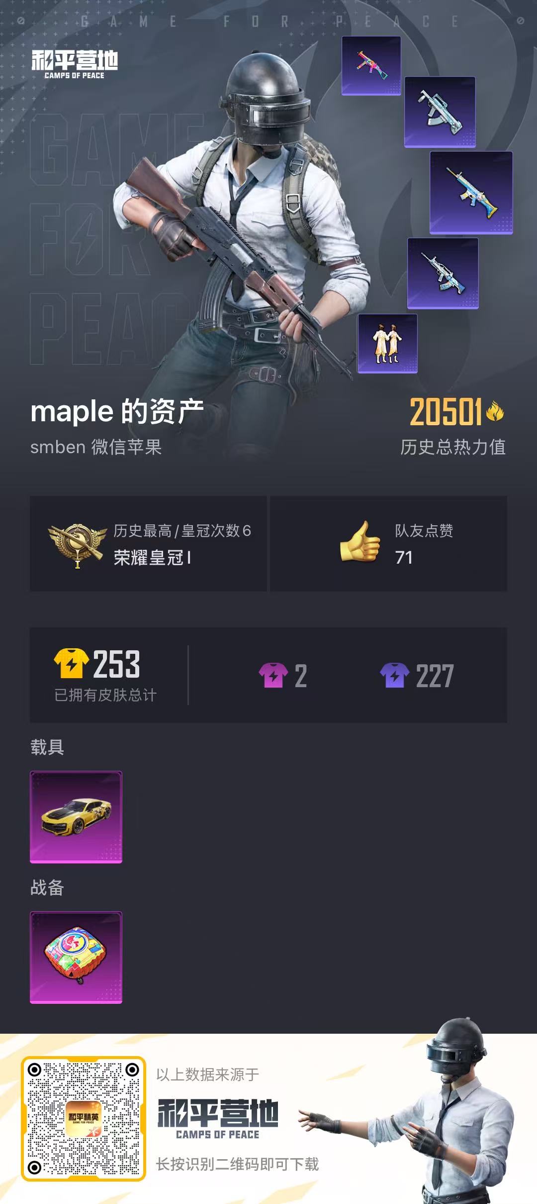 HPQM3256594和平精英账号详情图4 HPQM3256594和平精英账号详情图4