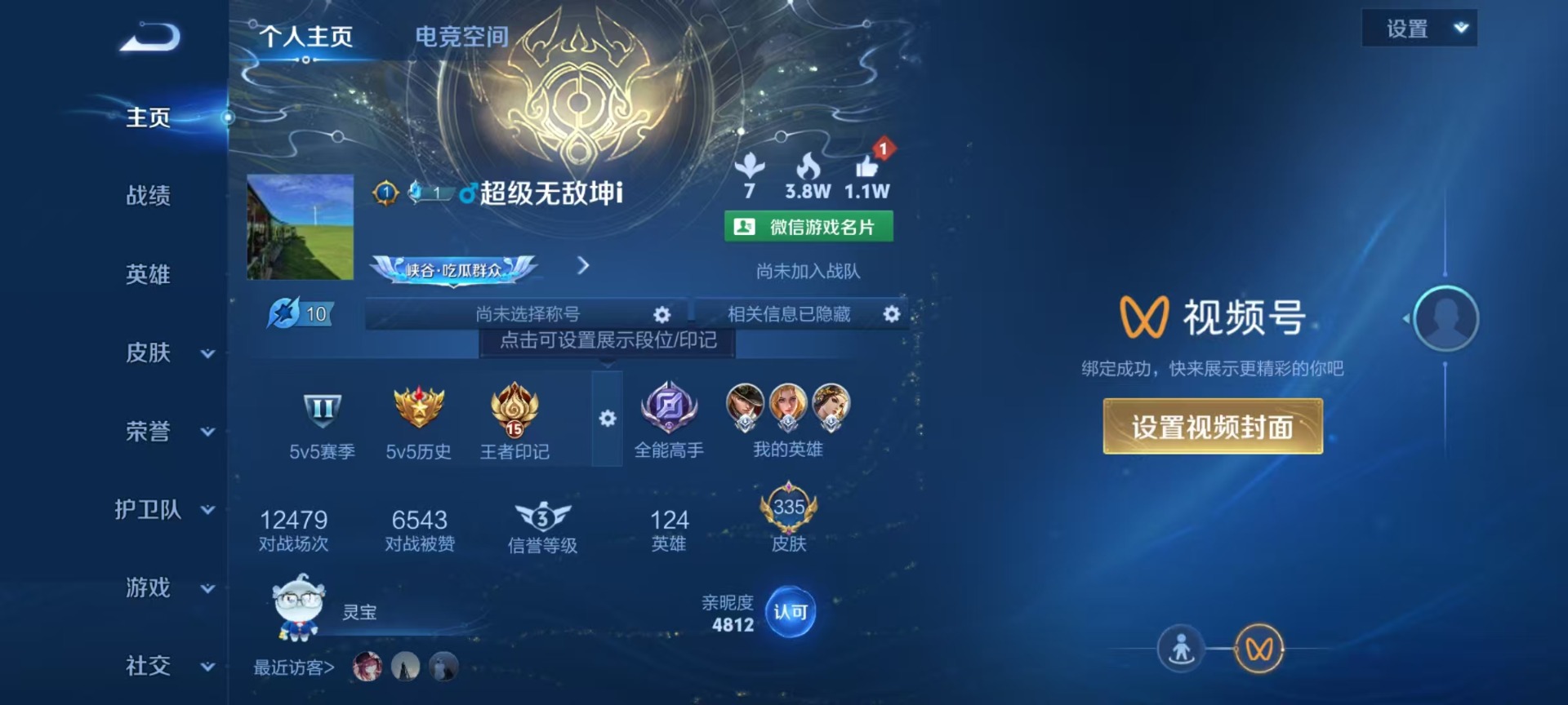 WZQM3164617王者荣耀账号详情图5 WZQM3164617王者荣耀账号详情图5